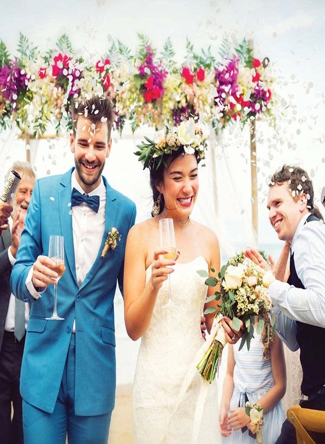 Kaemi White Round Tissue Paper Confetti 5000 Pieces 1 inch Paper Circle Confetti Dots for Table Parties & Celebrations - Image 3