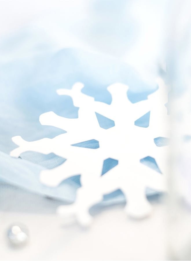 Beistle Mini Snowflake Christmas Cutouts-10 Pcs, 5", White - Image 3