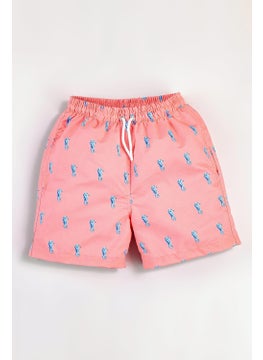Gold Class Kidswear Sea Horse Patterned Water Repellent Men's Swim Shorts  - Image 1