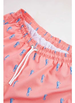Gold Class Kidswear Sea Horse Patterned Water Repellent Men's Swim Shorts  - Image 4