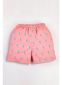 Gold Class Kidswear Sea Horse Patterned Water Repellent Men's Swim Shorts  - Image 2