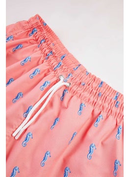 Gold Class Kidswear Sea Horse Patterned Water Repellent Men's Swim Shorts  - Image 3