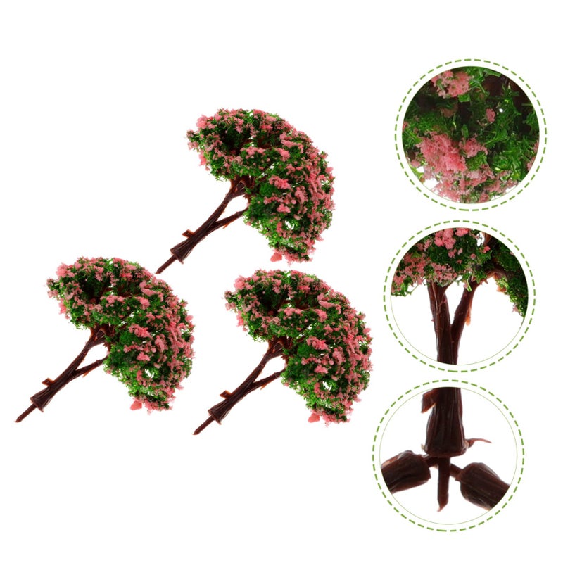 3Pcs Miniature Artificial Trees For DIY Sand Table Landscape Decor - Image 3