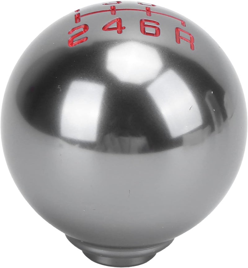 Gear Shift Knob Round Replacement M10x1.5, Aluminium Alloy, Diameter 48mm - Comfortable Grip, Easy Installation, Fits Manual Fit and S2000 (6-speed gray) - Image 2