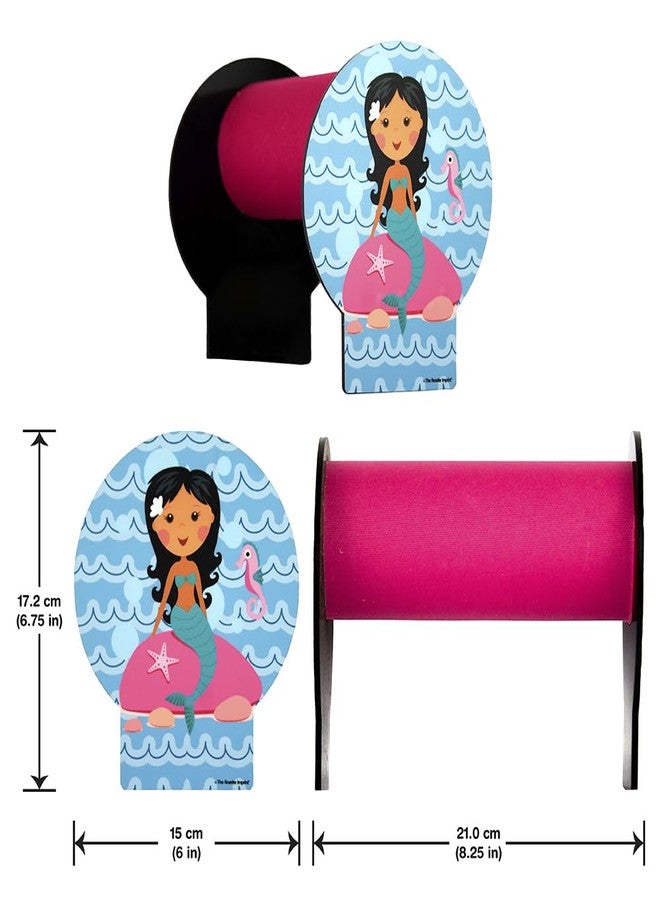 The Rosette Imprint Acrylic Hairband Organiser for Girls Kids Women | Durable Headband Holder | Compact 6 x 8.5 x 7 in Size | Hairband Stand for Girls | Stylish Mermaid Design - Image 2