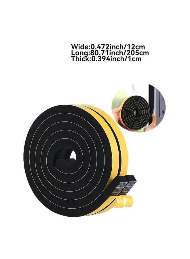2 Rolls Self Adhesive Foam Tape 0 472 Inch Wide 0 394 Inch Thick 80 71 Inch Long Weatherproof Seal - Image 5
