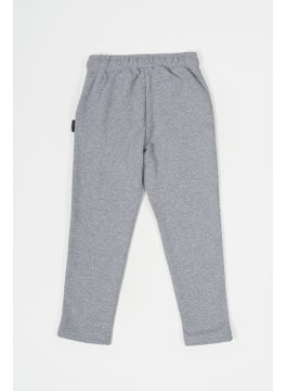mmetalic Metallic Gray Thick Cotton Elastic Waistband Side Pocket 5-6-7-8-9-10-11-12 Years Old Boy Tracksuit Bottoms  - Image 5