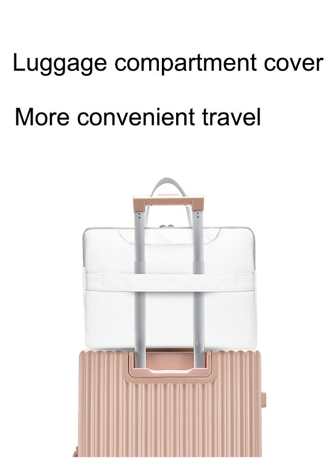 15.6 inch Laptop Handle Bag Computer Protect Case Holder PU Leather Sleeve Cover Soft Carrying Case Computer Bag Waterproof Laptop Briefcase Laptop Bag for Women & Men  - Image 3