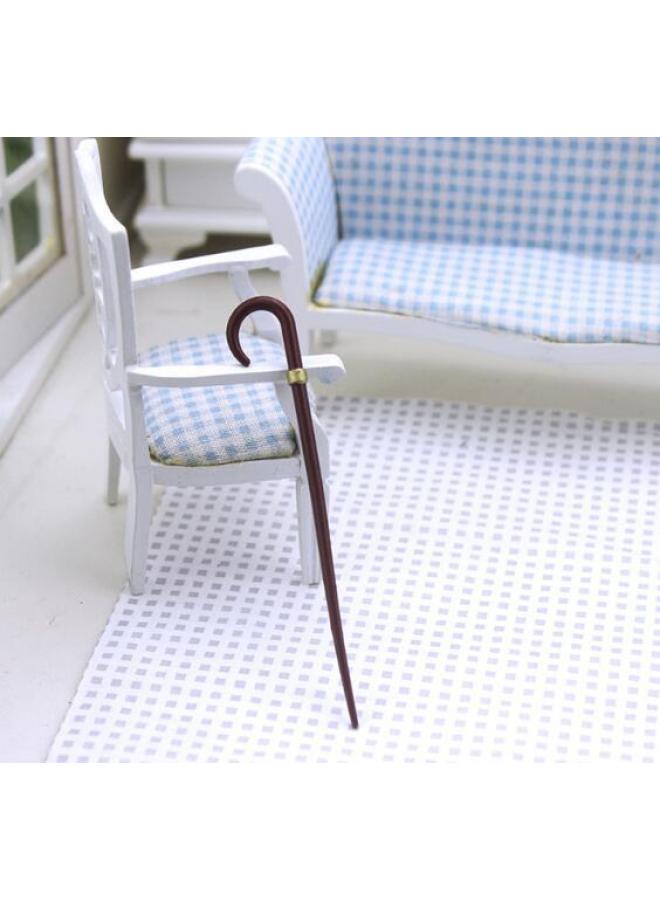 Doll House Accessories 12 Minute Mini Model Miniature Scene Food Play Ornaments Retro Walking Stick Walking Stick-Height:84mm High × 14mm Wide - Image 1