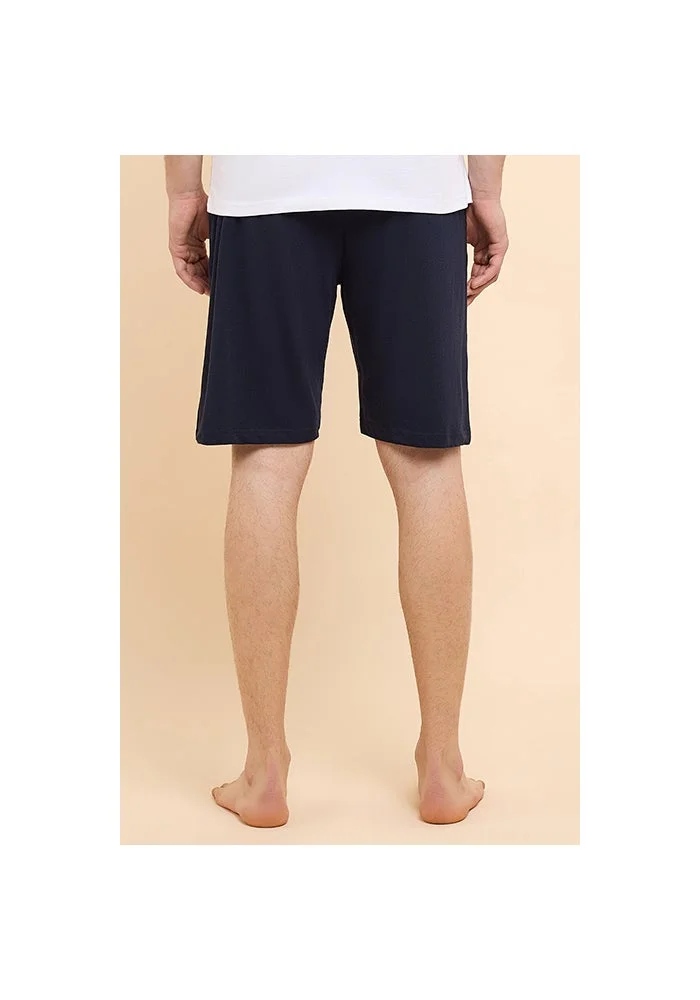 R&b  Solid Lounge Shorts with Drawstring Waist for Men | Best Price UAE