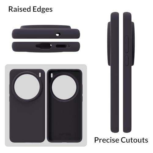 SPRIG Compatible with vivo x200 Pro Premium SilkTone Back Cover Drop Tested Shock Proof Mobile Case for Men, Women, Boys and Girls with Camera Protection (Charcoal Grey) - Image 3