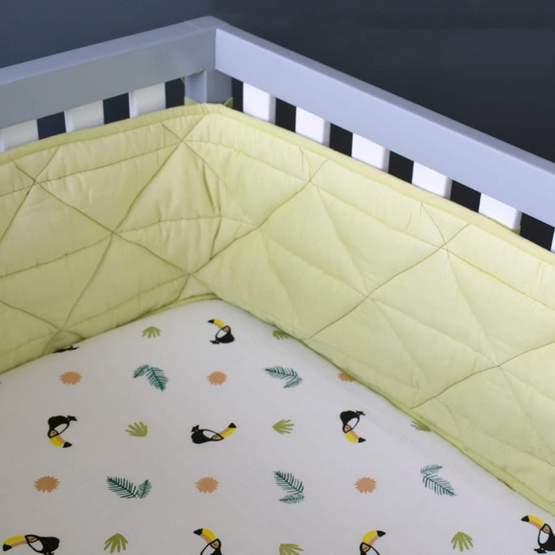 Masilo 100% Organic Cotton Crib Fitted Sheets for Crib Mattress-Baby Bed Sheet -Fits Upto 6" deep-All Round Elastic for Secure fit -Toucan - Image 4