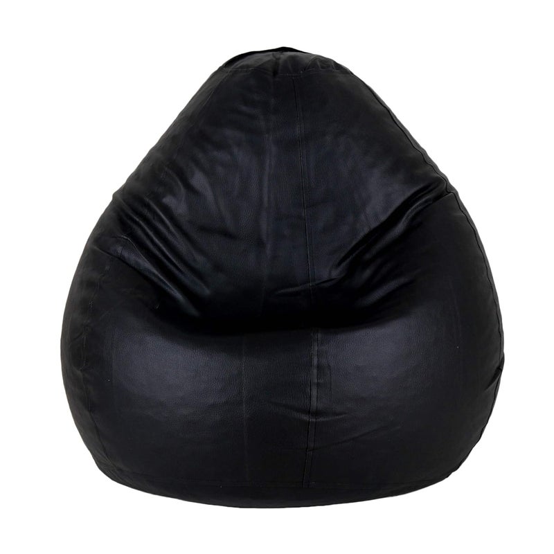 TRUE 2 F XXXL Teardrop Bean Bag Cover Foot Stool Only Without Beans Black XXXL - Image 2