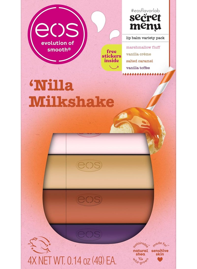 EOS Flavor Lab Secret Menu Lip Balm Gift Set  0.14 oz, 4-Pack - Image 1