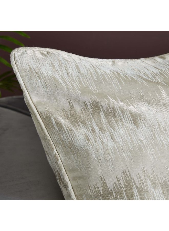 NIBEMINENT Regency Textured Jacquard Cushion Cover Beige 65 x 65cm - Image 2