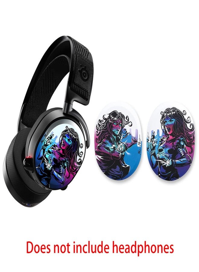 HUYUN غطاء مغناطيسي شخصي مزدوج متوافق مع سماعة SteelSeries Arctis Pro GameDAC اللاسلكية - Image 5