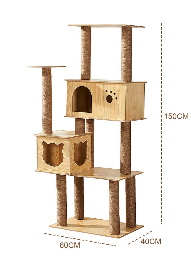Cat Tree Cat House Cat Scratching Board Cat Claw Grinding Pillar Cat Jumping Platform