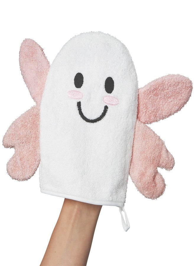 C.R. Gibson BMIT-24246 Cute Butterfly 100% Cotton Gender Neutral Baby Wash Cloth Bath Mitt, 6.625" W x 7.5" L, Multicolor - Image 3