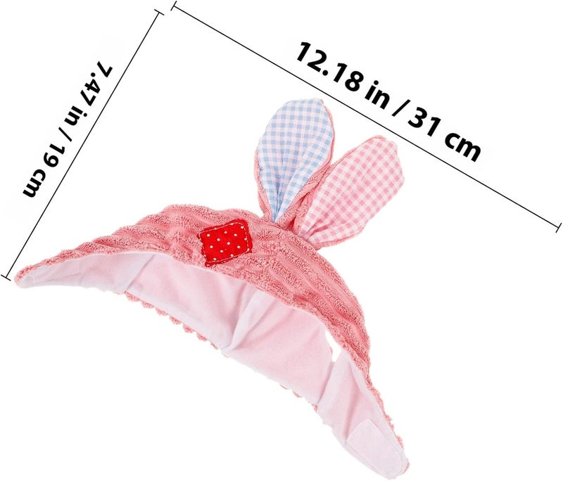 Alasum Easter Bunny Pet Hat with Decorative Rabbit Ears, Cartoon Dog and Cat Costume Headdress for Holiday Party and Photos, Soft Comfortable Pet Headwear - Image 2