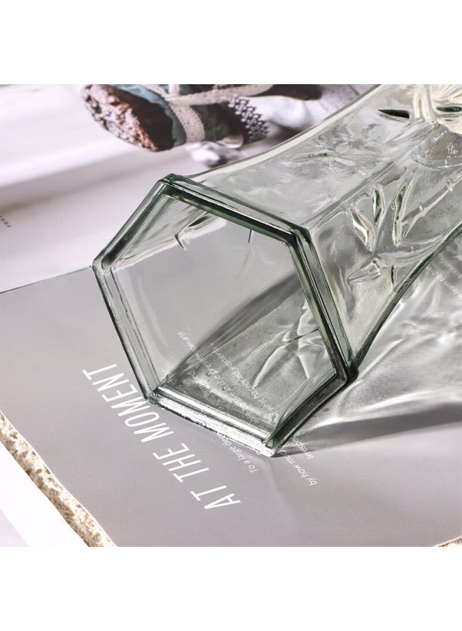 Extreme Space Jidu Kongjian Glass Vase, Living Room Decoration, Desktop Ornament, Hydroponic Flower Arrangement, Transparent Glass Vase, Diamond-shaped, Lucky Bamboo - Image 5