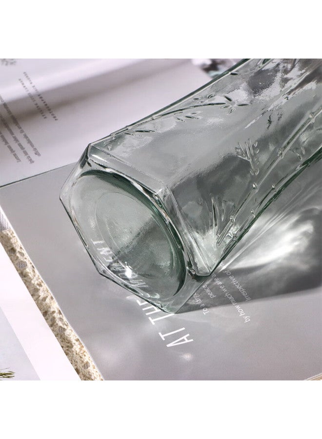 Extreme Space Jidu Kongjian Glass Vase, Living Room Decoration, Desktop Ornament, Hydroponic Flower Arrangement, Transparent Glass Vase, Diamond-shaped, Lucky Bamboo - Image 4