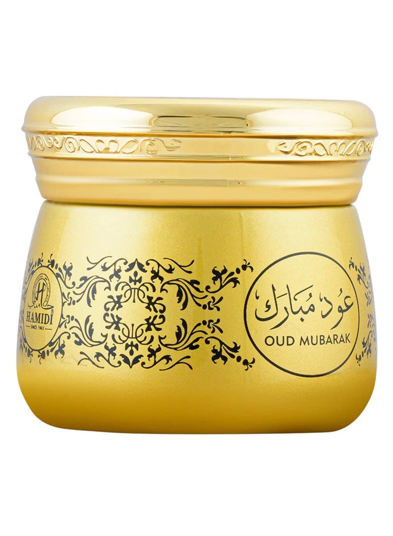 Hamidi Muattar Oud Mubarak 100% Pure Oriental Oud Bakhoor 40 Grams Long Lasting Smoke-Free Aroma Refreshing Beauty of Nature - Image 1