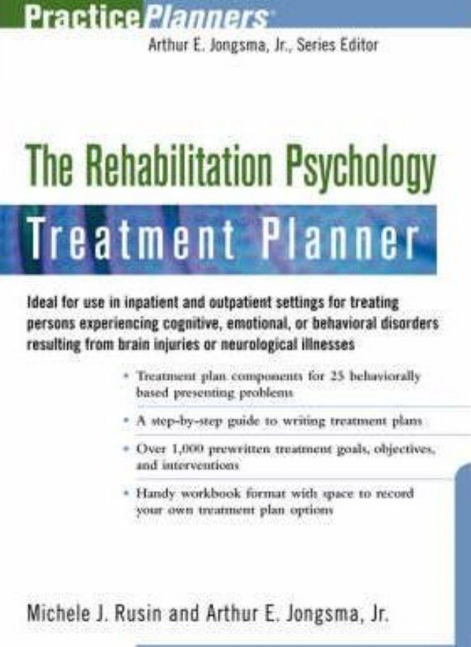 The Rehabilitation Psychology Treatment Planner 