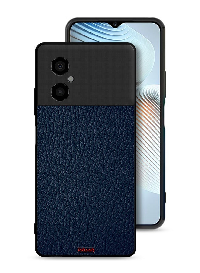 Tolwak Xiaomi Poco M4 5G Protective Case Cover Leather Pattern - Image 1