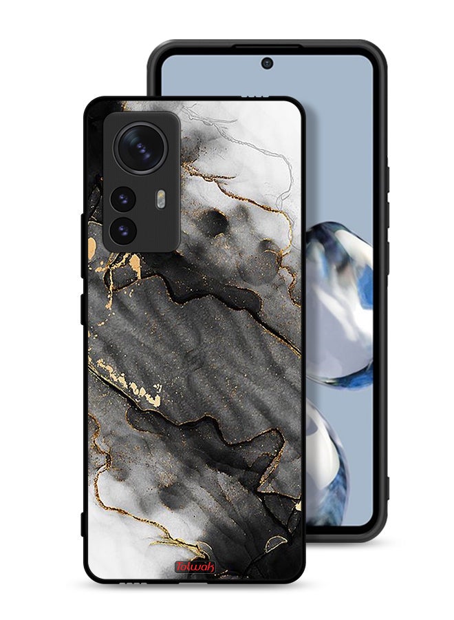 Tolwak Xiaomi 12 Pro Protective Case Cover Glitter Marble - Image 1