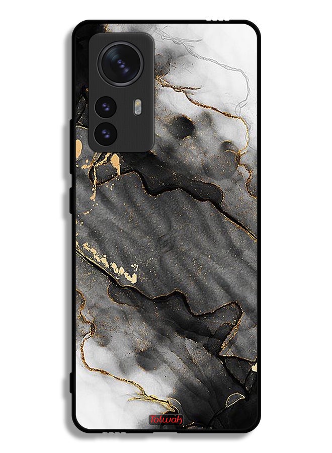Tolwak Xiaomi 12 Pro Protective Case Cover Glitter Marble - Image 2