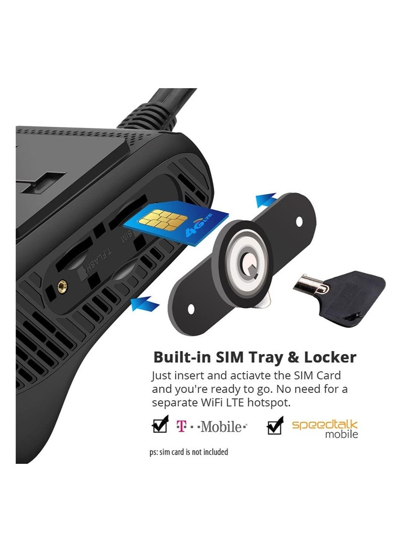 Generic - 4G & WiFi Dual Dash Cam for Cars – Jimi JC400P 1080P Front & Inside Camera | Live Video & 24H Remote Monitoring | GPS Tracking | G-Sensor | Loop Recording | Driver Behavior Analysis - Image 1