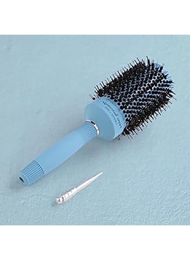 Hearts Hair Brush | Bristles Brush | Hair Brush With Paddle | Sharp Hair Brush For Woman | Suitable For All Hair Types | Curling Round Brush | Tgx525 | Sky Blue - Image 1