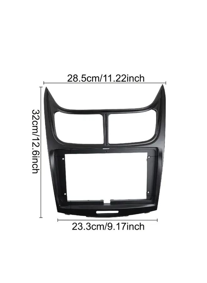 Black 9 Inch Radio Fascia Panel Dash Mounting Kit For Sail 2010 2014 Stereo GPS DVD Player - Image 2