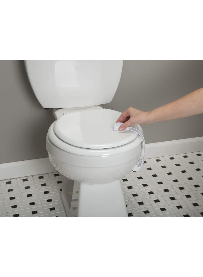 Safety 1st Outsmart Toilet Lock, Two Pack, White - Image 2