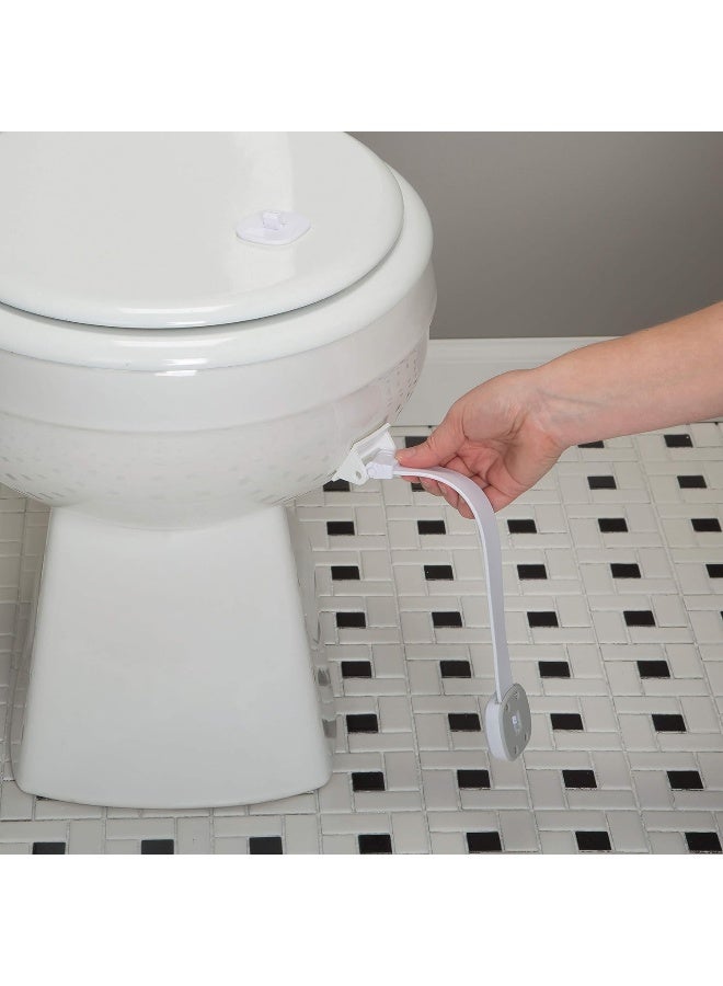 Safety 1st Outsmart Toilet Lock, Two Pack, White - Image 3