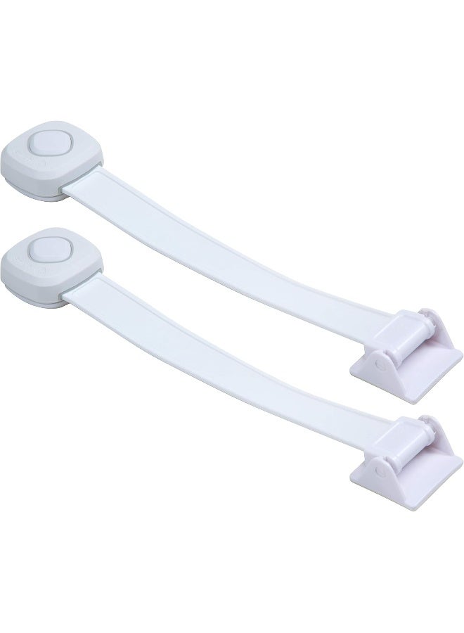 Safety 1st Outsmart Toilet Lock, Two Pack, White - Image 1