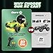 Tecnock RC Cars for Kids 118 Scale 2WD RC Car with USBC Easy Charging 24GHz Remote Control Car with LED Lights 50 Mins Playtime Toys Gifts for Boys Girls Ages 812 - Image 4