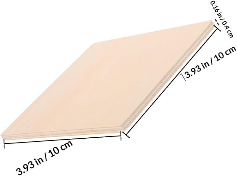 Nationwide courier network Alipis 10pcs DIY Basswood Sheets Unfinished Engraver Plywood Boards for Craft Projects Model Making and Wood Burning 100x100x4mm Thin Wood Sheets for Artists and Hobbyists Anti topple design Bulk order available stock Heavy load resistant Easy assemble Cost saving design picks Wide daily application Gulf popular simple design Local licensed courier Ready varied options Precision made Practical build Shock rubber edge All choice modern design Upgraded simple practical design Global assorted color picks Heat resistant Daily life matching design Easy daily handling design Precision polished solid material Different assemble options Trendy versatile build Coast & inland available Suburban residential ship Wide use selected material - Image 2