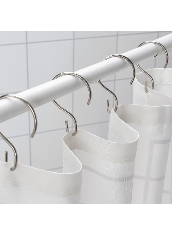 زبون حلقة ستارة الحمام، لون الفولاذ المقاوم للصدأ - Image 2