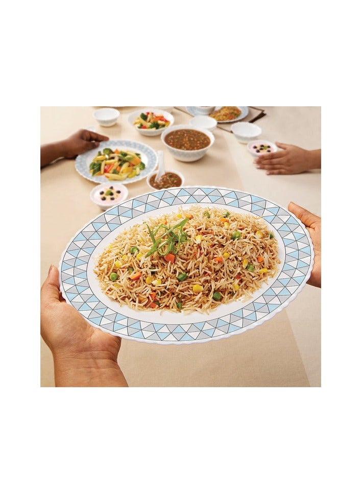 بريتيش شيف طقم عشاء أوبالوير 10 قطع | طقم أواني طعام آمنة للاستخدام في الميكروويف وغسالة الأطباق مع 4 قطع من أطباق العشاء، قطعتين من الأطباق الجانبية، قطعتين من أوعية الحساء، قطعتين من الملاعق | مقاوم للتقطيع والخدش، أبيض - Image 5