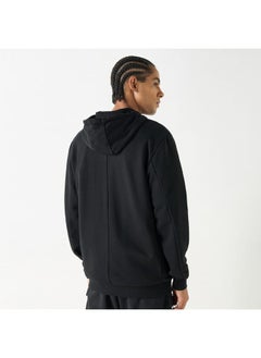Kappa Kappa Solid Zip Through Hoodie with Long Sleeves and Pockets  - Image 3