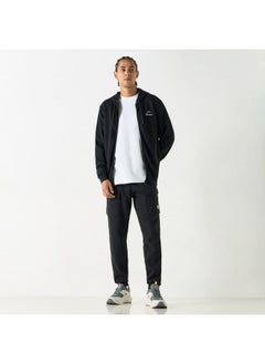 Kappa Kappa Solid Zip Through Hoodie with Long Sleeves and Pockets  - Image 2