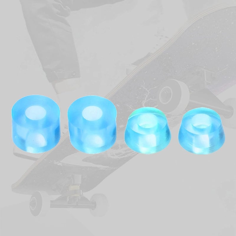 كلاراكو 4 قطع من جلبات محاور ألواح التزلج الناعمة 92A، مقاس 11x16 مم، محاور 7 بوصة، جلبات مخروطية، طقم ممتص صدمات، ملحقات تثبيت - Image 2