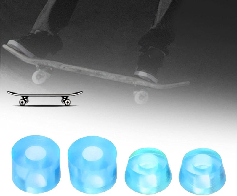 كلاراكو 4 قطع من جلبات محاور ألواح التزلج الناعمة 92A، مقاس 11x16 مم، محاور 7 بوصة، جلبات مخروطية، طقم ممتص صدمات، ملحقات تثبيت - Image 5