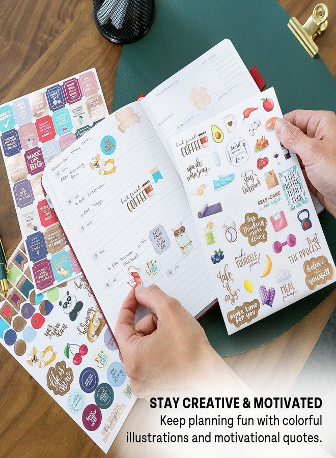 Legend Planner مجموعة ملصقات قيمة لمخطط ليجند - أكثر من 1700 ملصق صغير للمذكرات والتقويم - ملصقات جمالية، ملهمة، موسمية، للتواريخ، والشهور، والعطلات، وقوائم المهام، والميزانية - إكسسوارات - Image 3