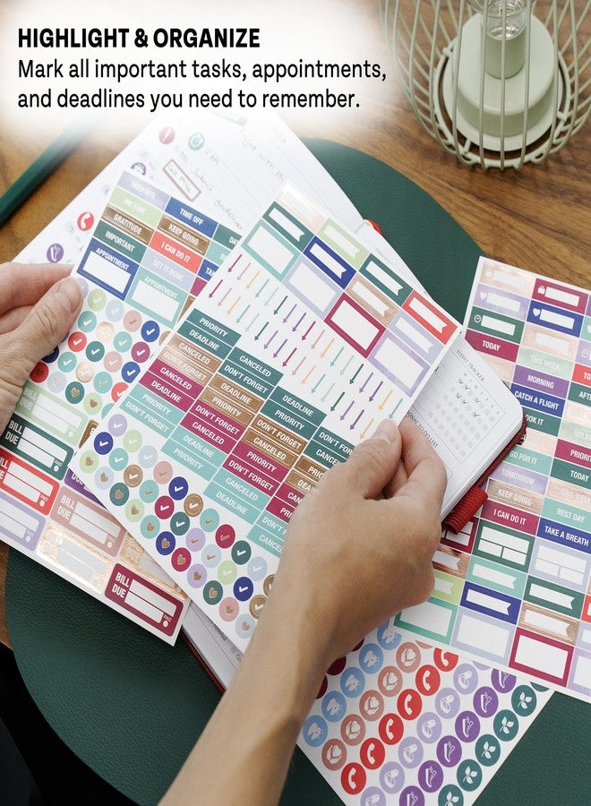 Legend Planner مجموعة ملصقات قيمة لمخطط ليجند - أكثر من 1700 ملصق صغير للمذكرات والتقويم - ملصقات جمالية، ملهمة، موسمية، للتواريخ، والشهور، والعطلات، وقوائم المهام، والميزانية - إكسسوارات - Image 4
