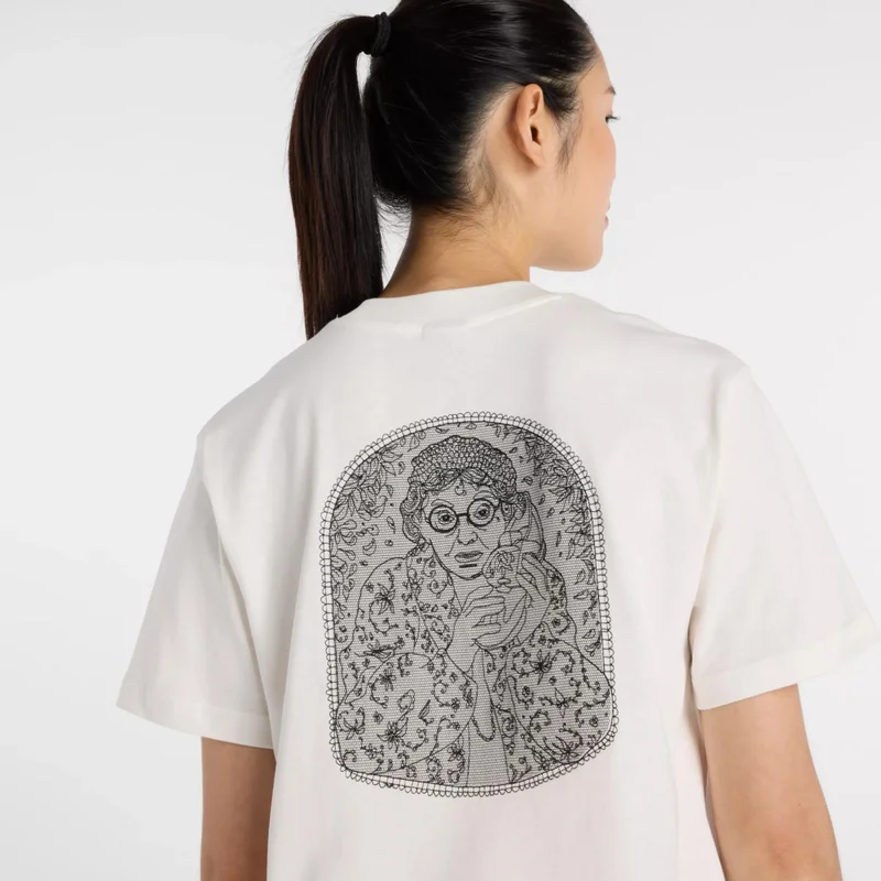New Balance Sea Salt Lace Icon T-Shirt for Women | Best Price UAE