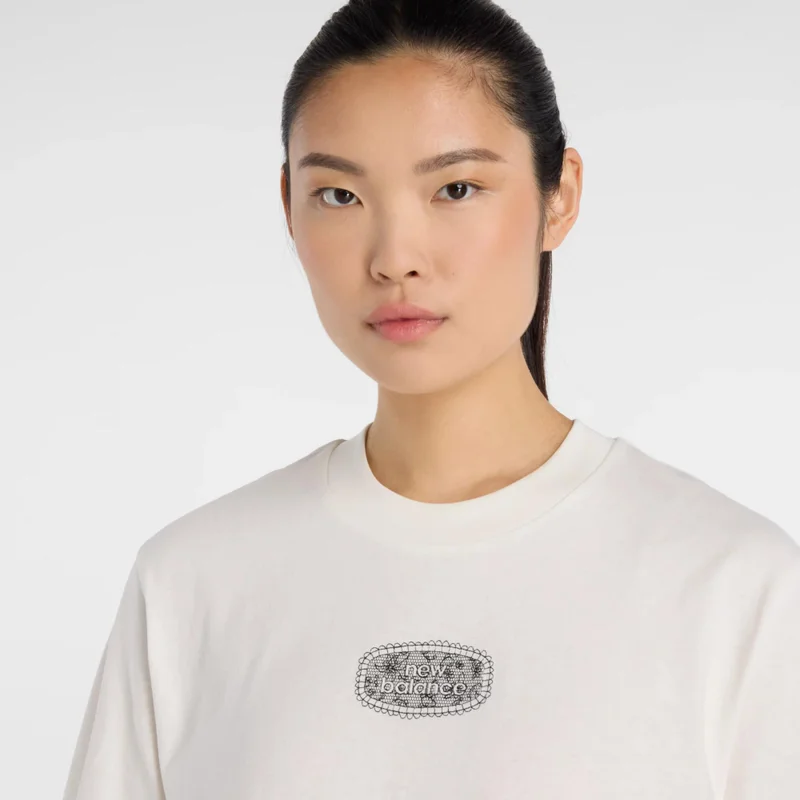 New Balance Sea Salt Lace Icon T-Shirt for Women | Best Price UAE
