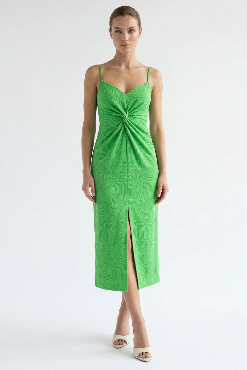 EXQUISE Strappy Midi Dress