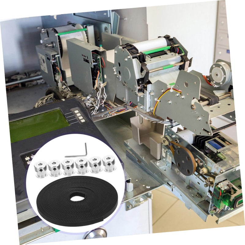 مجموعة سير التوقيت مع مفتاح عجلة البكرة للطابعة وآلة CNC لنقل دقيق - Image 4